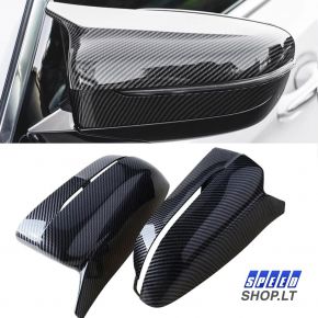 BMW 3 5 7 8 (G20-G21-G30-G31-G11-G15-G16) carbon veidrodėlių gaubtai